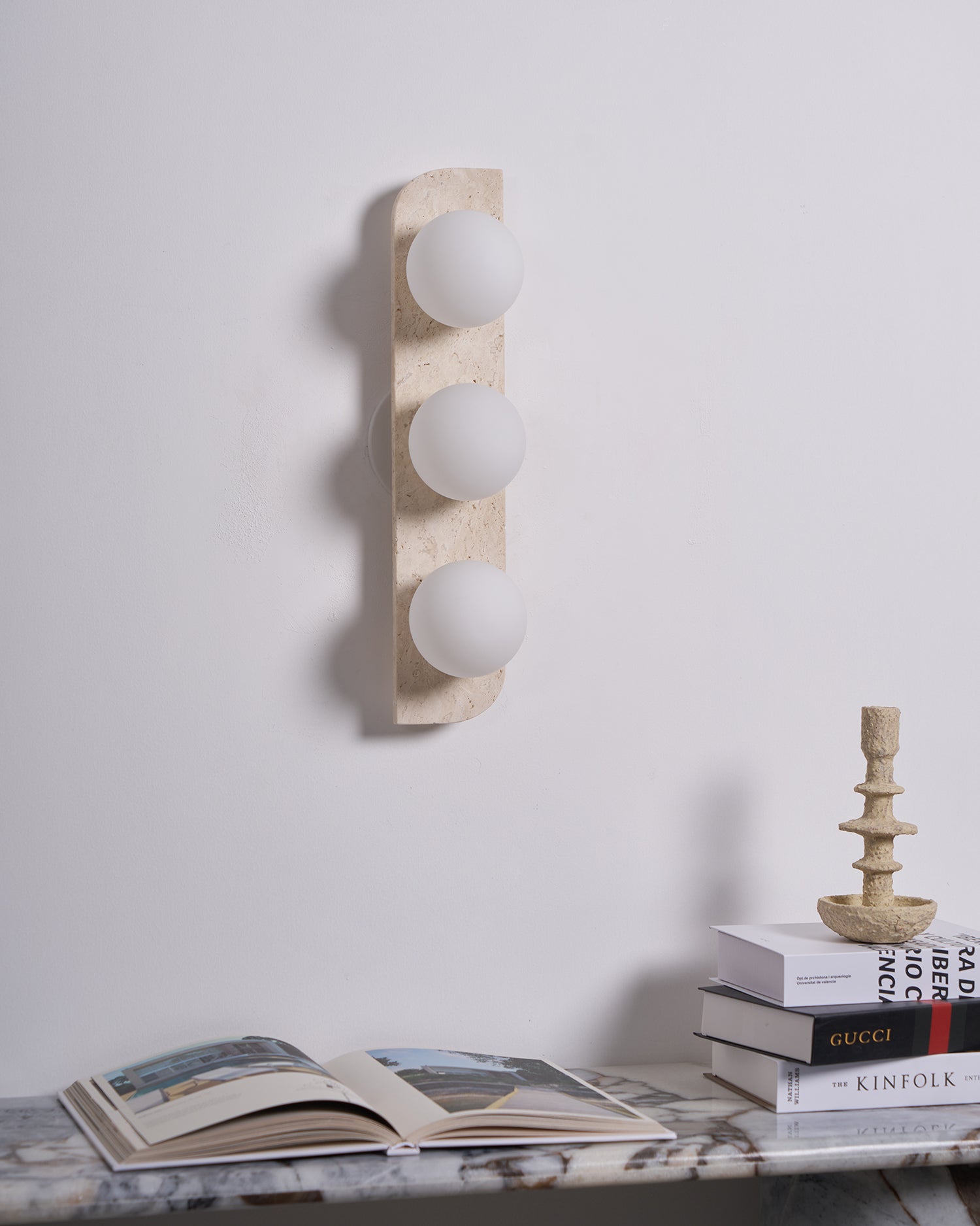 Ritta Travertine Wall Lamp | ventumra
