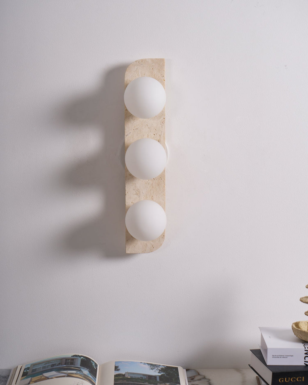 Ritta Travertine Wall Lamp | ventumra