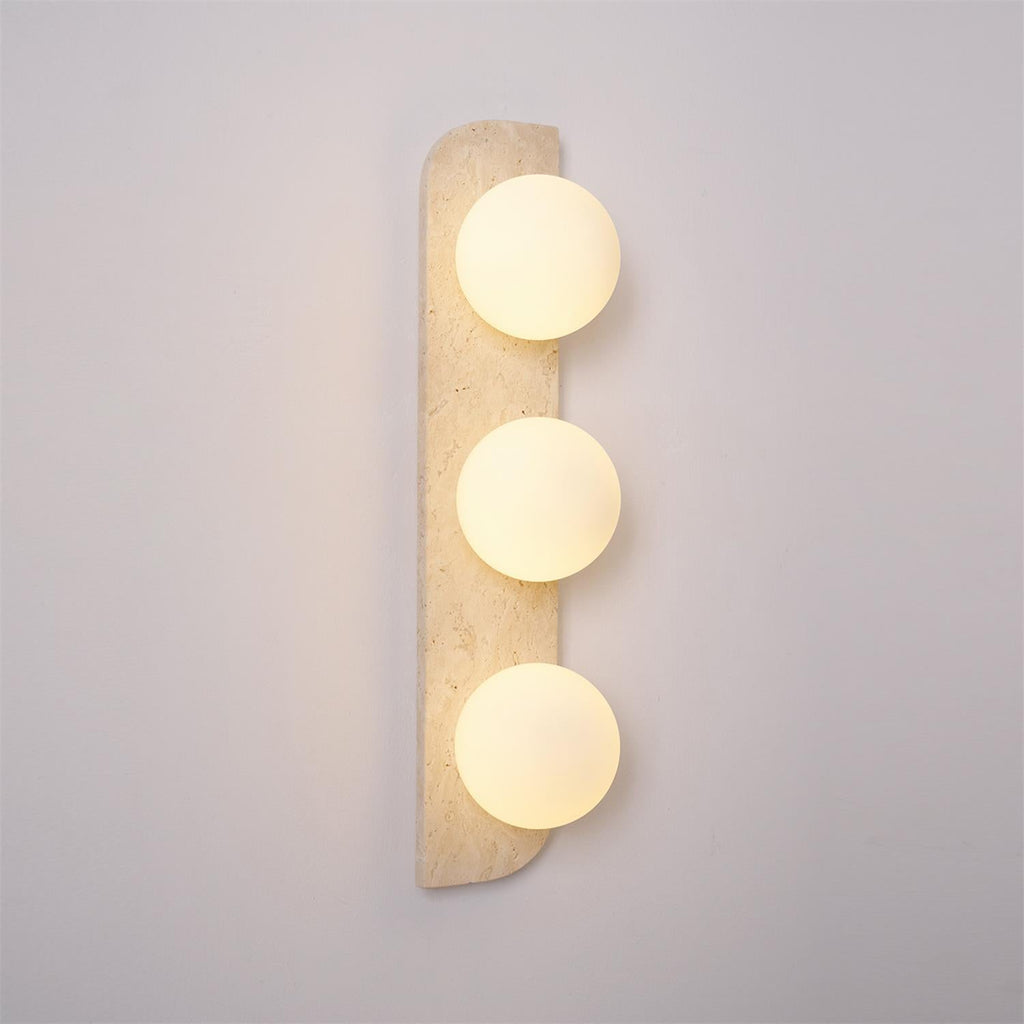 Ritta Travertine Wall Lamp | ventumra
