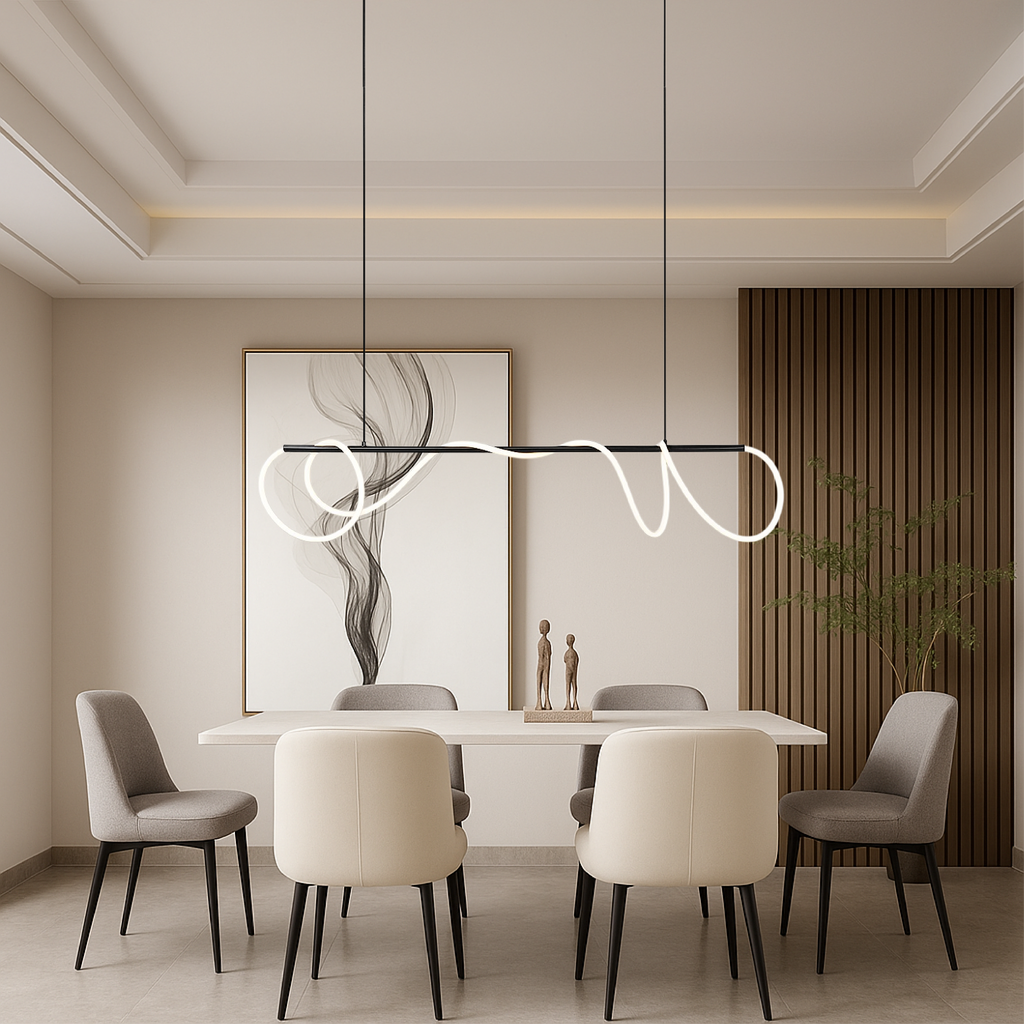 Novara Linear Pendant Light for Dining Table and Kitchen