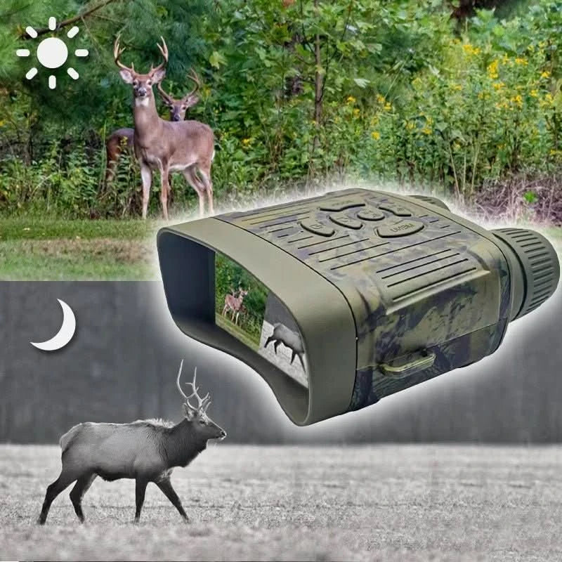LumaGuard 300 Meter Range Night Vision Binoculars — Integrated Recording