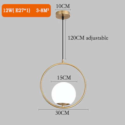 Asteri Glass Orb Pendant Lights | Table Decor Accent