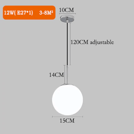 Asteri Glass Orb Pendant Lights | Table Decor Accent