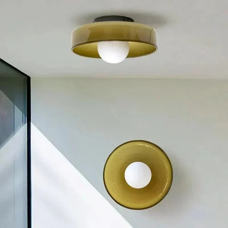 Suspension de plafond nordique NovaGlass — abat-jour en verre transparent, design minimaliste épuré