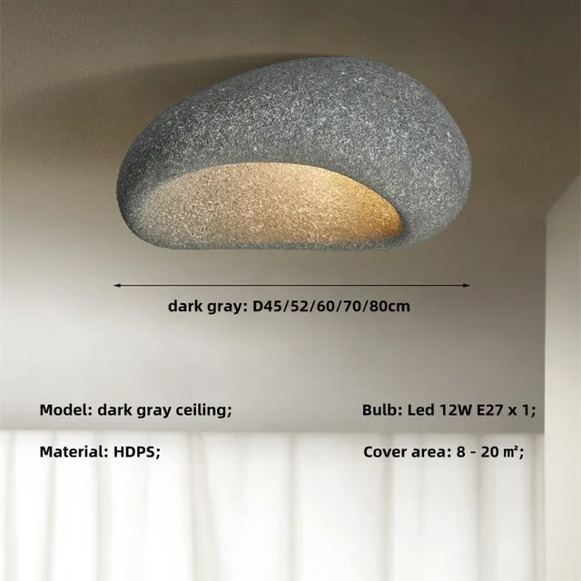 Wabi Sabi Ceiling Lamp Inspired by Japanese Aesthetics