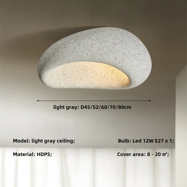 Wabi Sabi Ceiling Lamp Inspired by Japanese Aesthetics