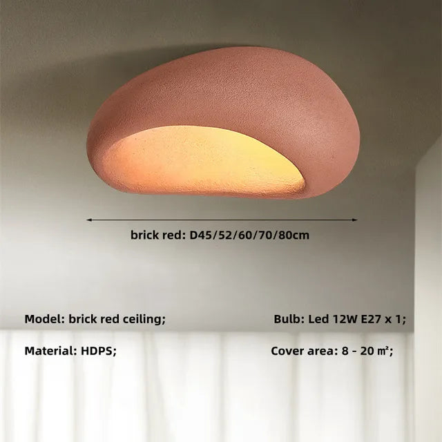 Wabi Sabi Ceiling Lamp Inspired by Japanese Aesthetics