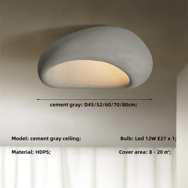 Wabi Sabi Ceiling Lamp Inspired by Japanese Aesthetics