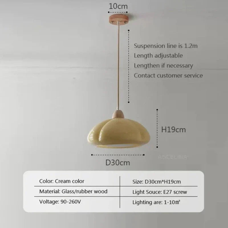 CastleGlow Creamy Pendant Light With Rustic Medieval Finish