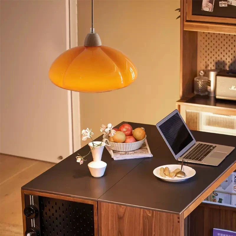 AuroraVale Cream Pendant Light With Rustic Glow For Cozy Rooms
