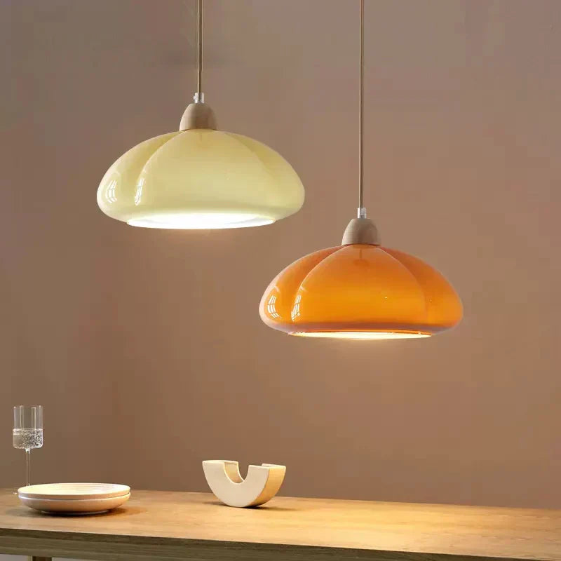 CastleGlow Creamy Pendant Light With Rustic Medieval Finish