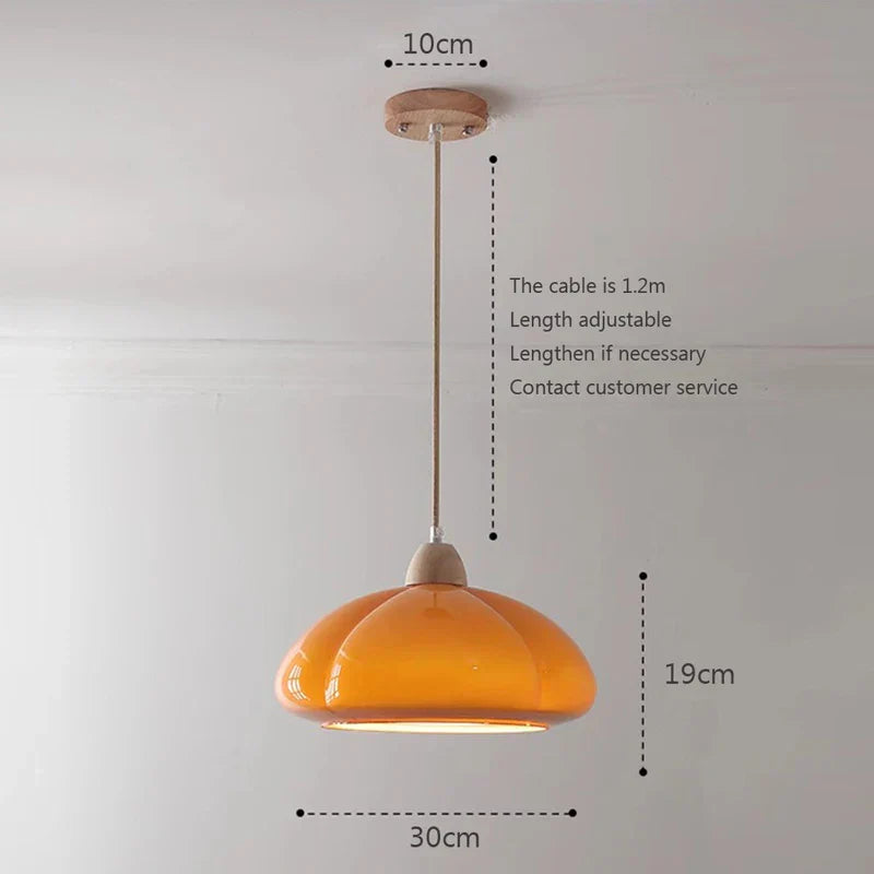 AuroraVale Cream Pendant Light With Rustic Glow For Cozy Rooms