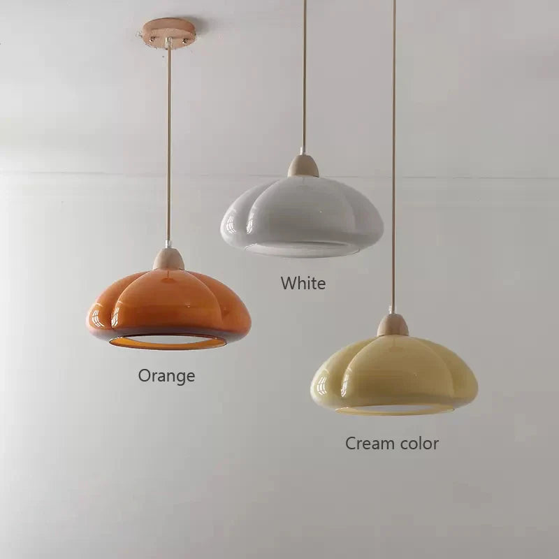 CastleGlow Creamy Pendant Light With Rustic Medieval Finish