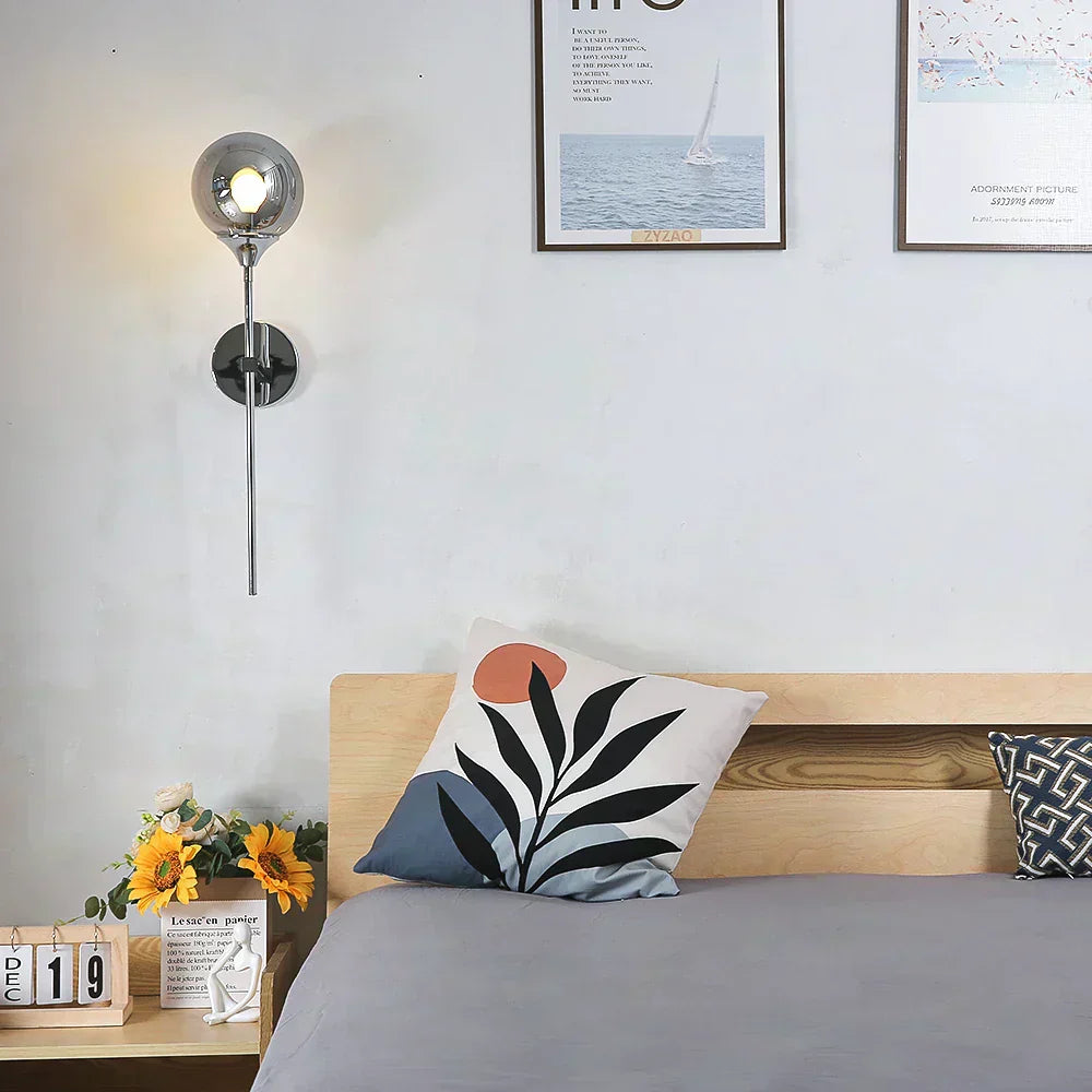 Lysara Glass Wall Lamp in Scandinavian Modern Style