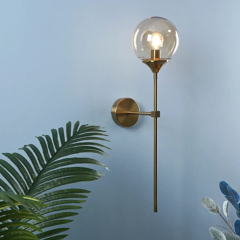 Lysara Glass Wall Lamp in Scandinavian Modern Style