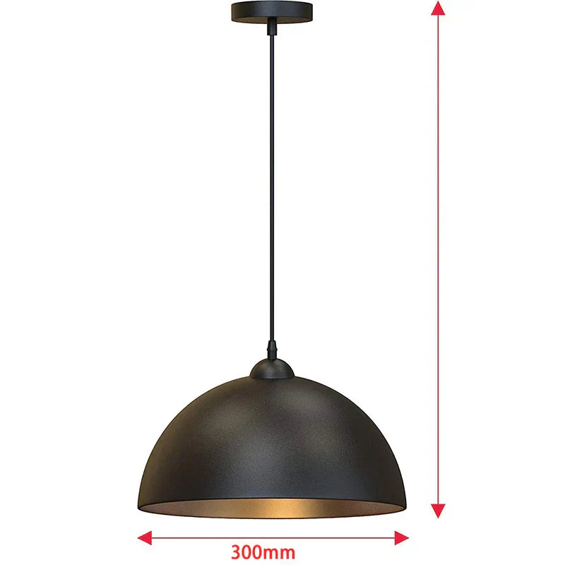 Liora Dome Shade Pendant Light for Ambient Glow in Living Rooms and Bedrooms