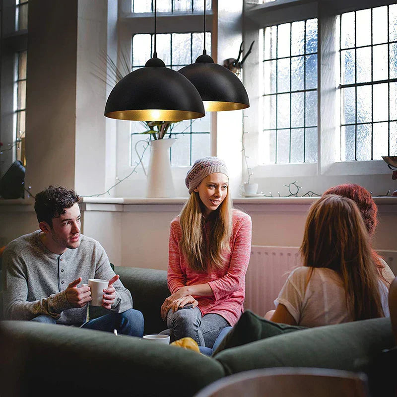 Liora Dome Shade Pendant Light for Ambient Glow in Living Rooms and Bedrooms