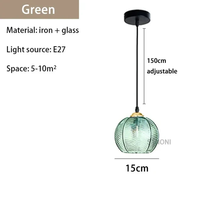 AuroraGlass Chandelier Lamp Elegant Glass Lighting Fixture