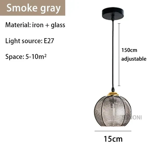 AuroraGlass Chandelier Lamp Elegant Glass Lighting Fixture