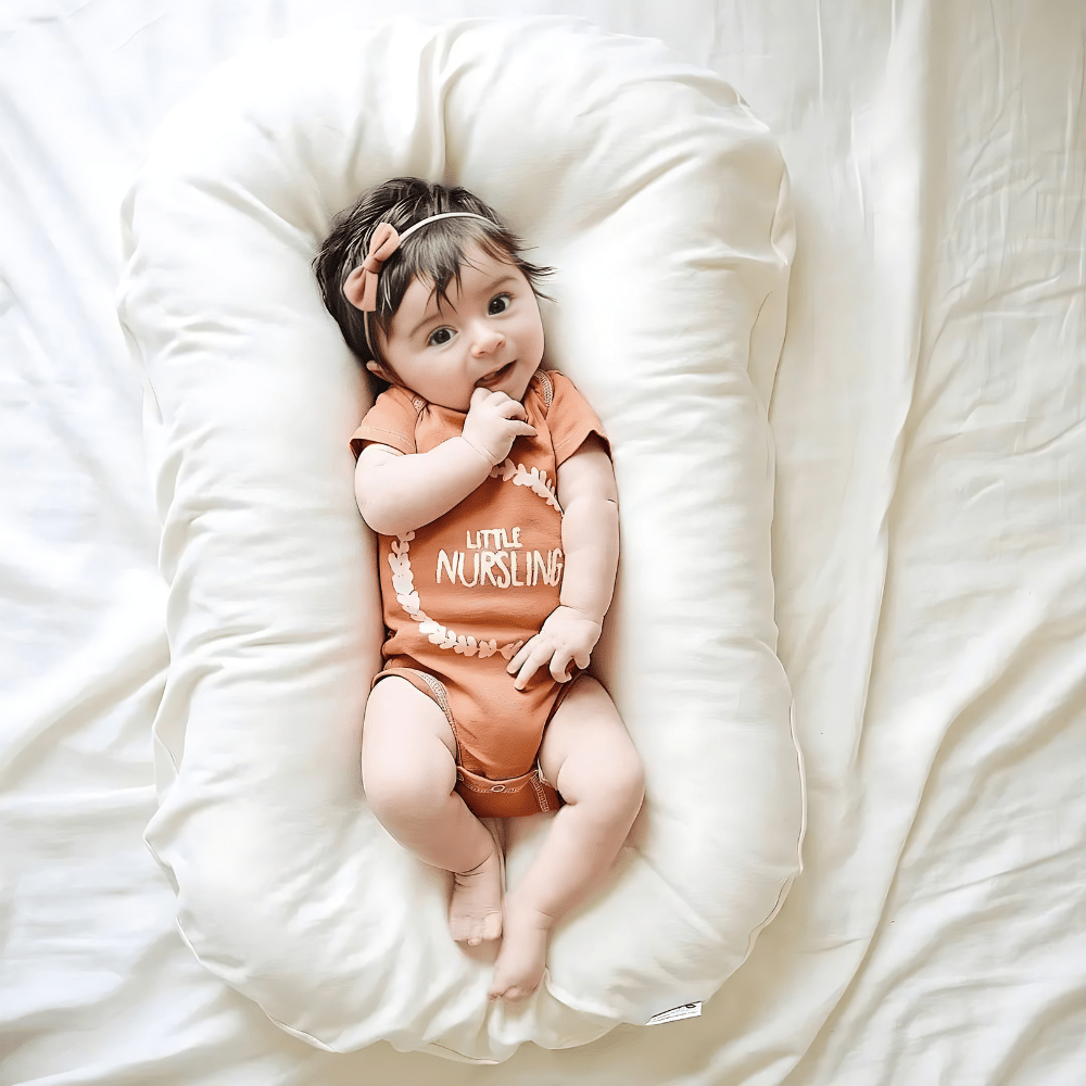 LumaNest Orthopädisches Baby-Memory-Foam-Kissen — Anpassungsfähiger Kern für Schädelmodellierung und Wirbelsäulenausrichtung