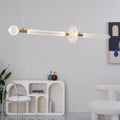 Lumenara Tube Pendant Light With Elegant Crystal Cylinders