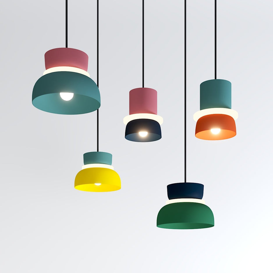 Aurex Colorful Matte Finish Pendant Light For Home