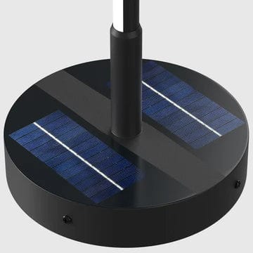 SolaraLumen Outdoor Solar Floor Lamp For All Weather Durable Iron And Aluminum