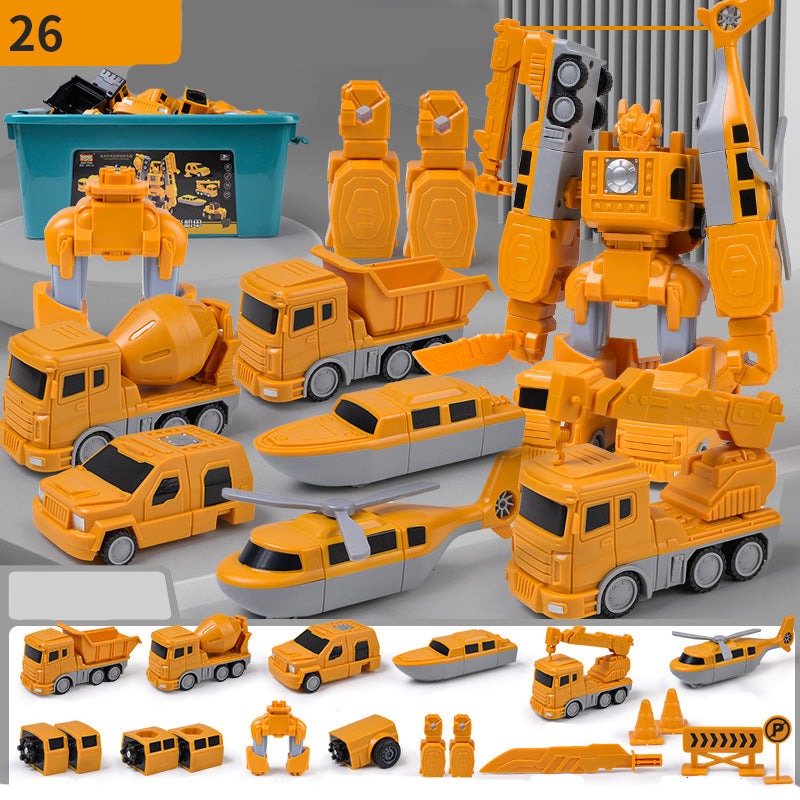 Vehículos magnéticos transformables - set creativo de juguetes robot