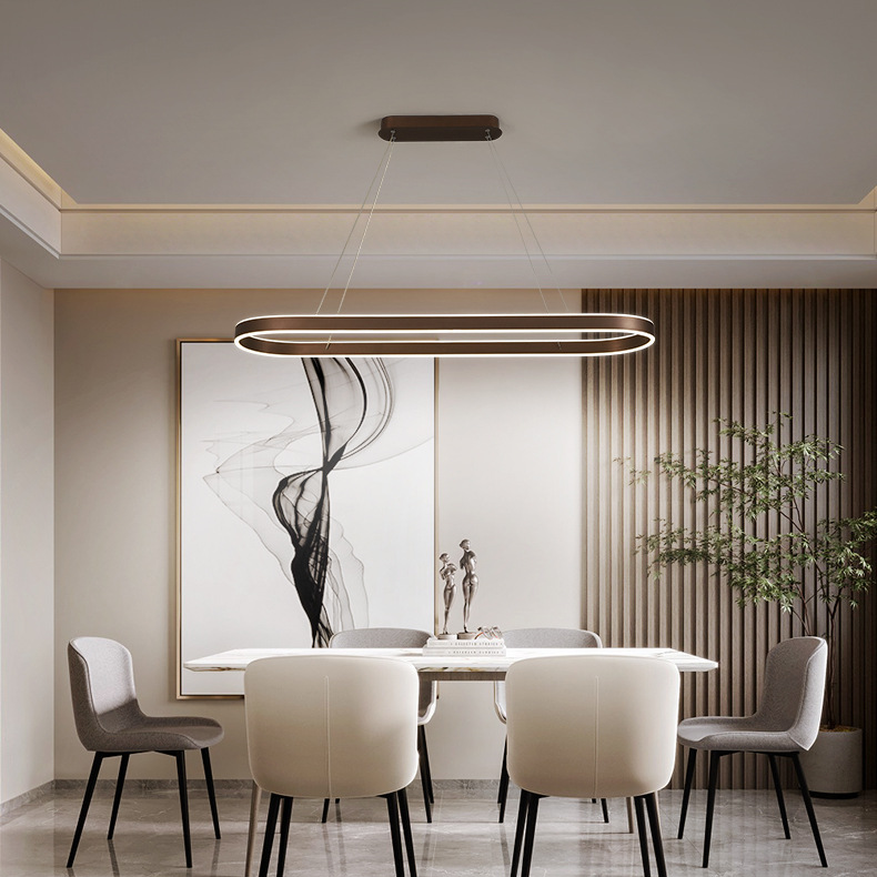 Lucena Rose Gold Kitchen Pendant Lamp With Glass Shade