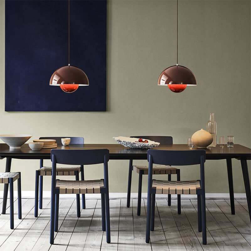 Nordora Nordic Inspired 1 Light Semicircle Dome Pendant Lamp