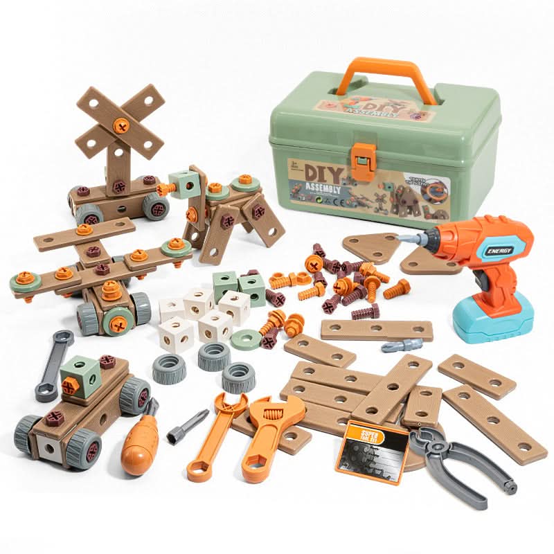 Ensemble d’outils CraftSmith de 100 pièces — Petite quincaillerie sûre, dès 3 ans