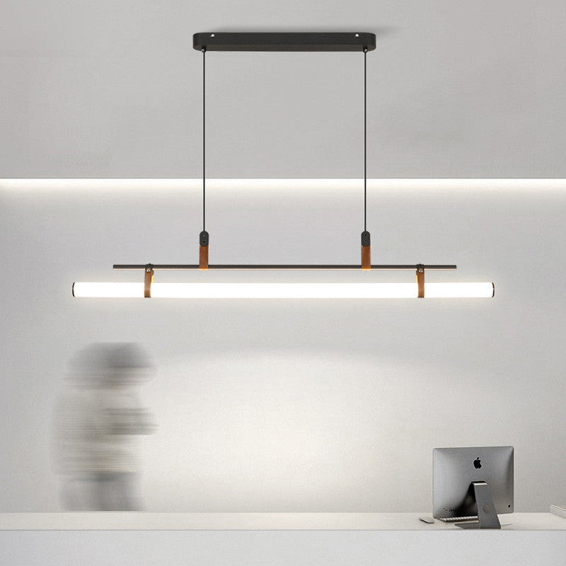 Inari Modern Linear Metal Pendant Light,Black/Gold | ventumra