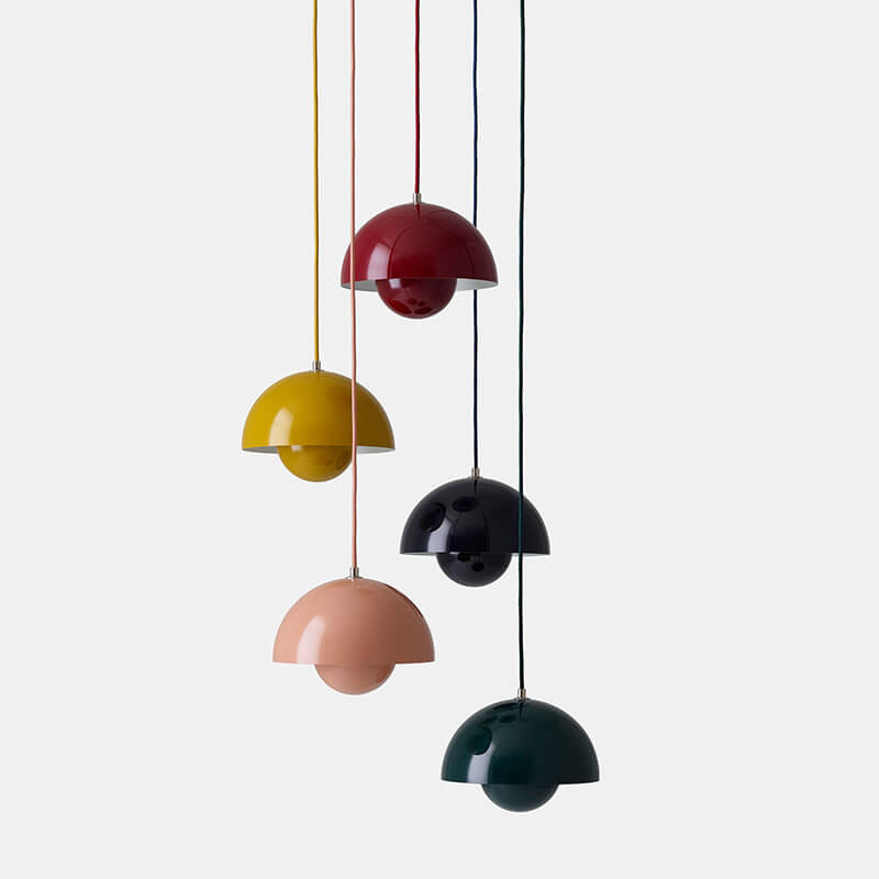 Nordora Nordic Inspired 1 Light Semicircle Dome Pendant Lamp