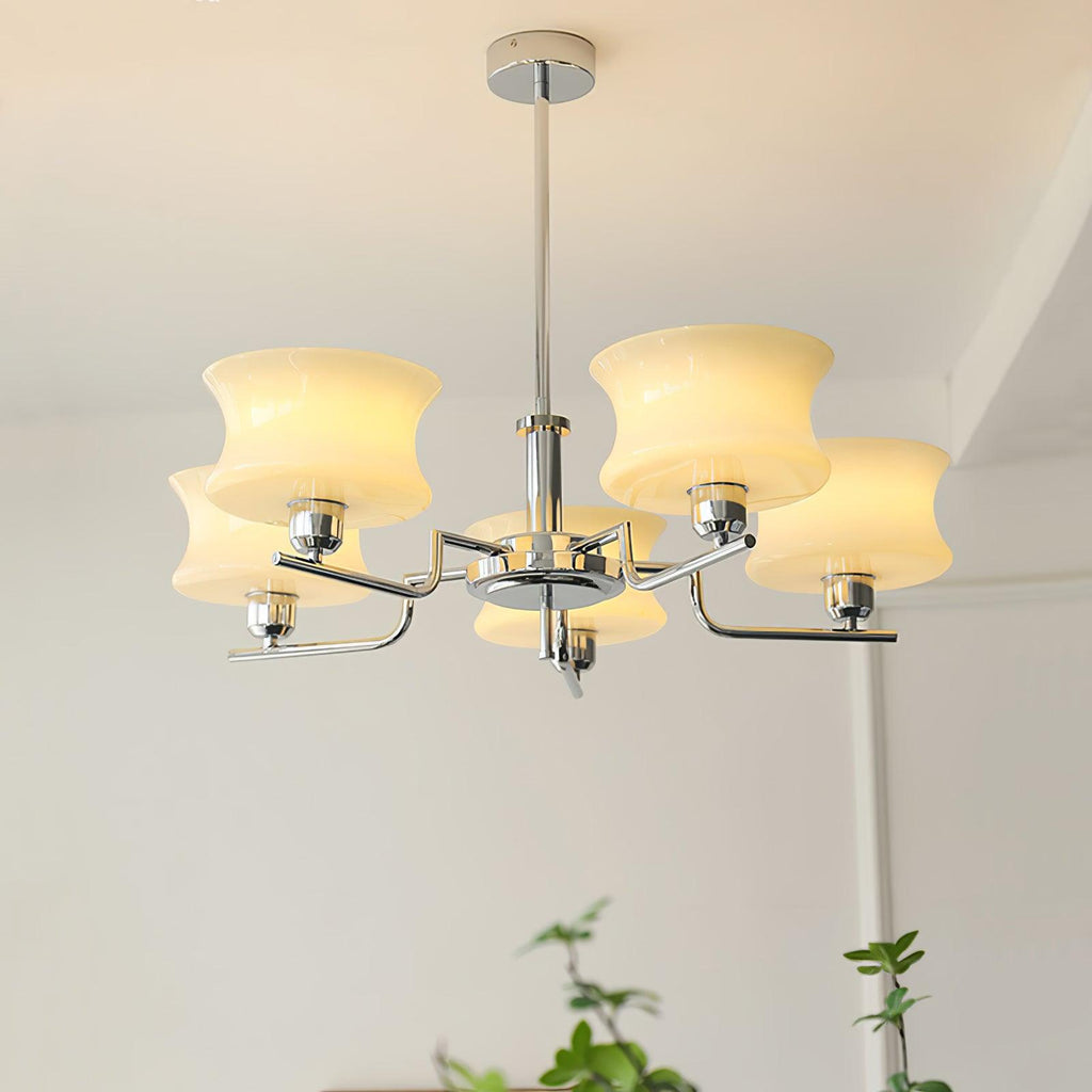 Vintage Gold Glass Ceiling Chandelier Light Fixture | Ventumra