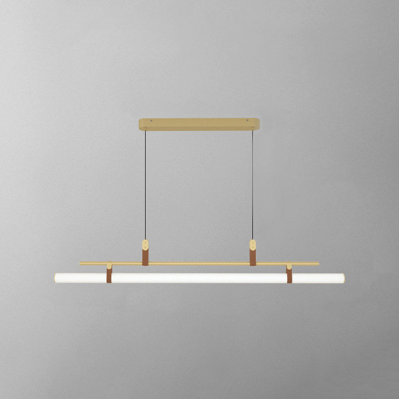 Inari Modern Linear Metal Pendant Light,Black/Gold | ventumra
