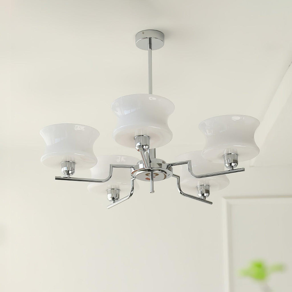 Vintage Gold Glass Ceiling Chandelier Light Fixture | Ventumra