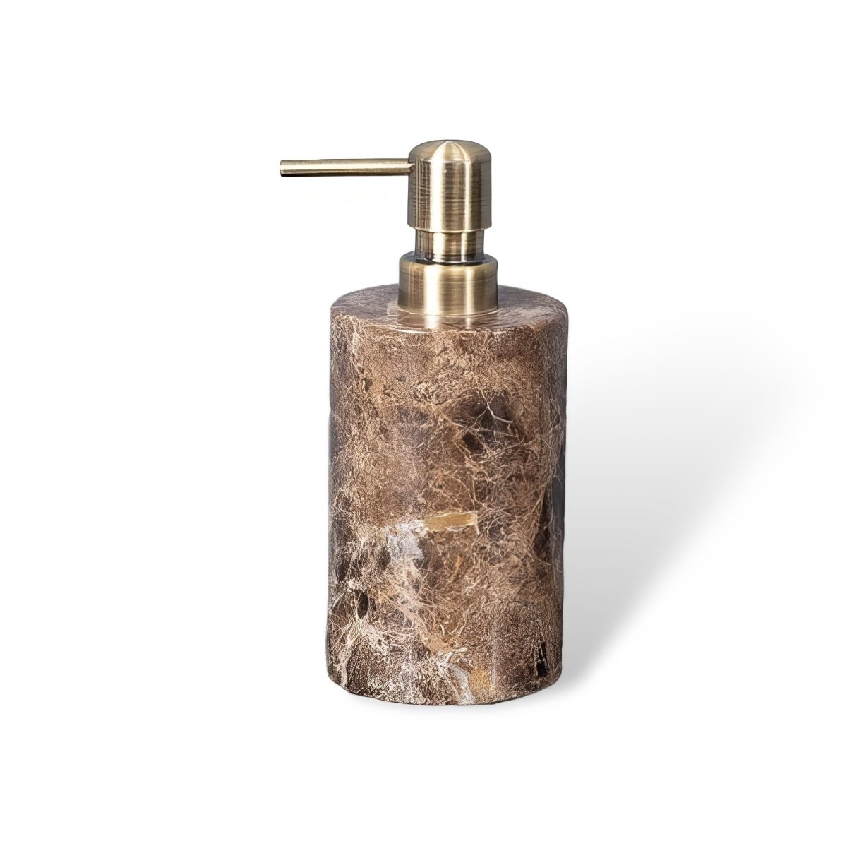 Aurea Bath Essentials — Coordinated Accessory Set, Hand-Finished Dark Marble Accents