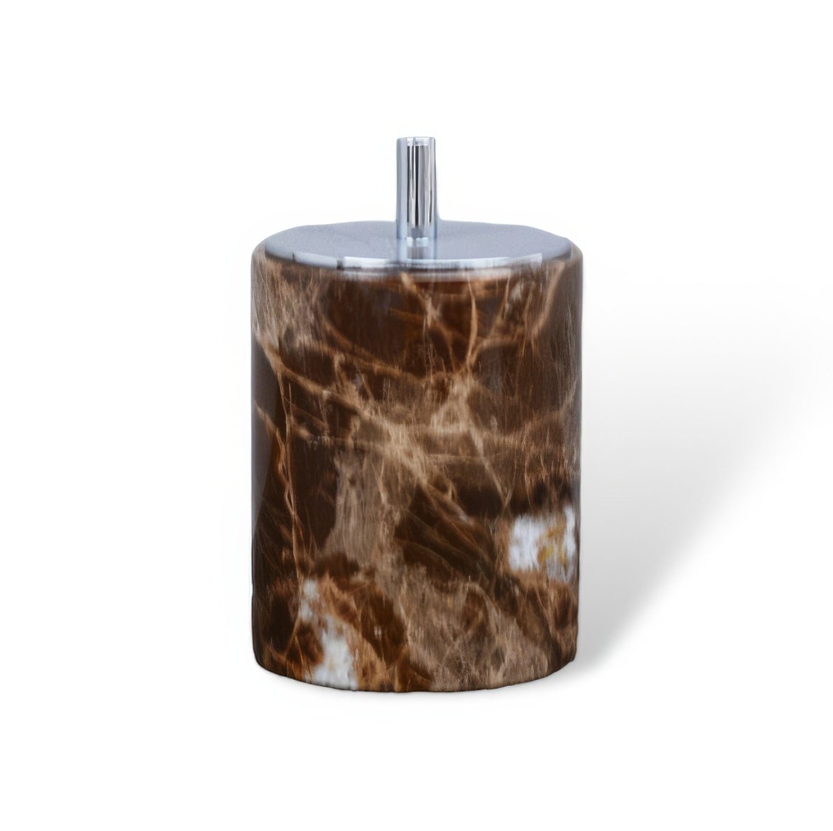 Aurea Bath Essentials — Coordinated Accessory Set, Hand-Finished Dark Marble Accents