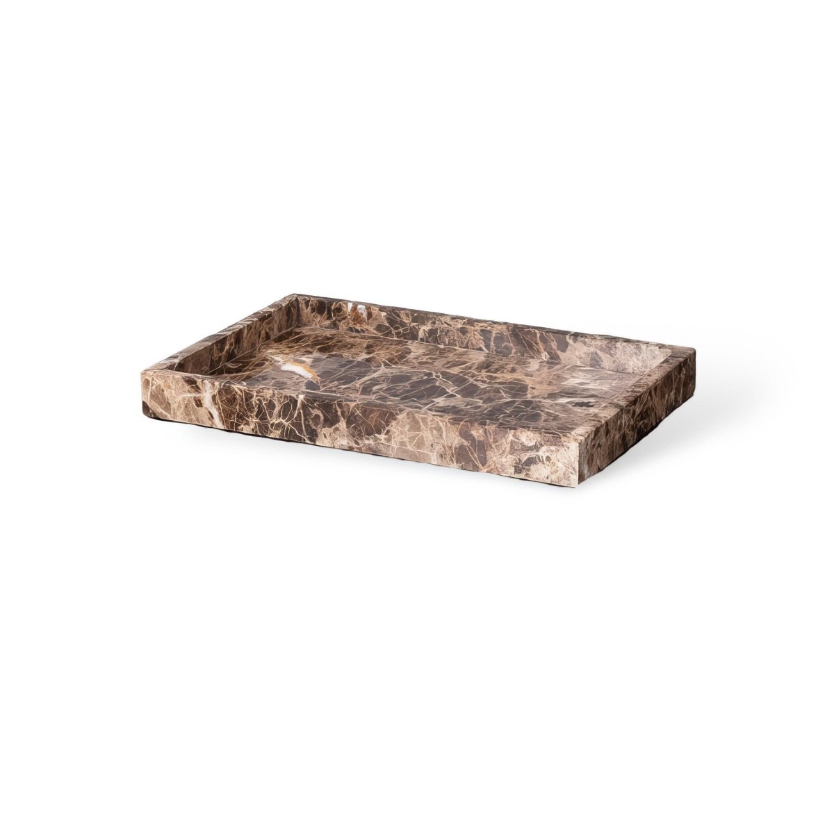 Aurea Bath Essentials — Coordinated Accessory Set, Hand-Finished Dark Marble Accents