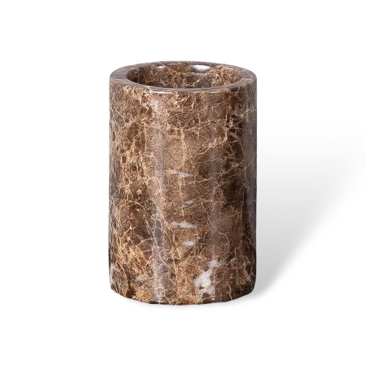 Aurea Bath Essentials — Coordinated Accessory Set, Hand-Finished Dark Marble Accents