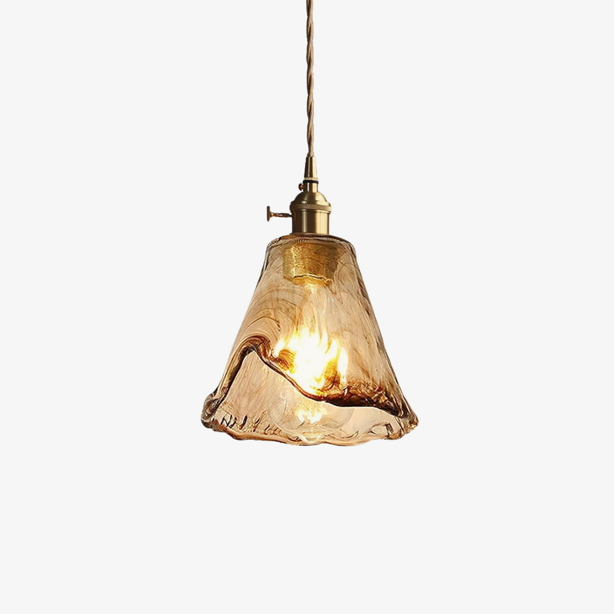 Amber Artisan Glass Pendant Light | Ventumra