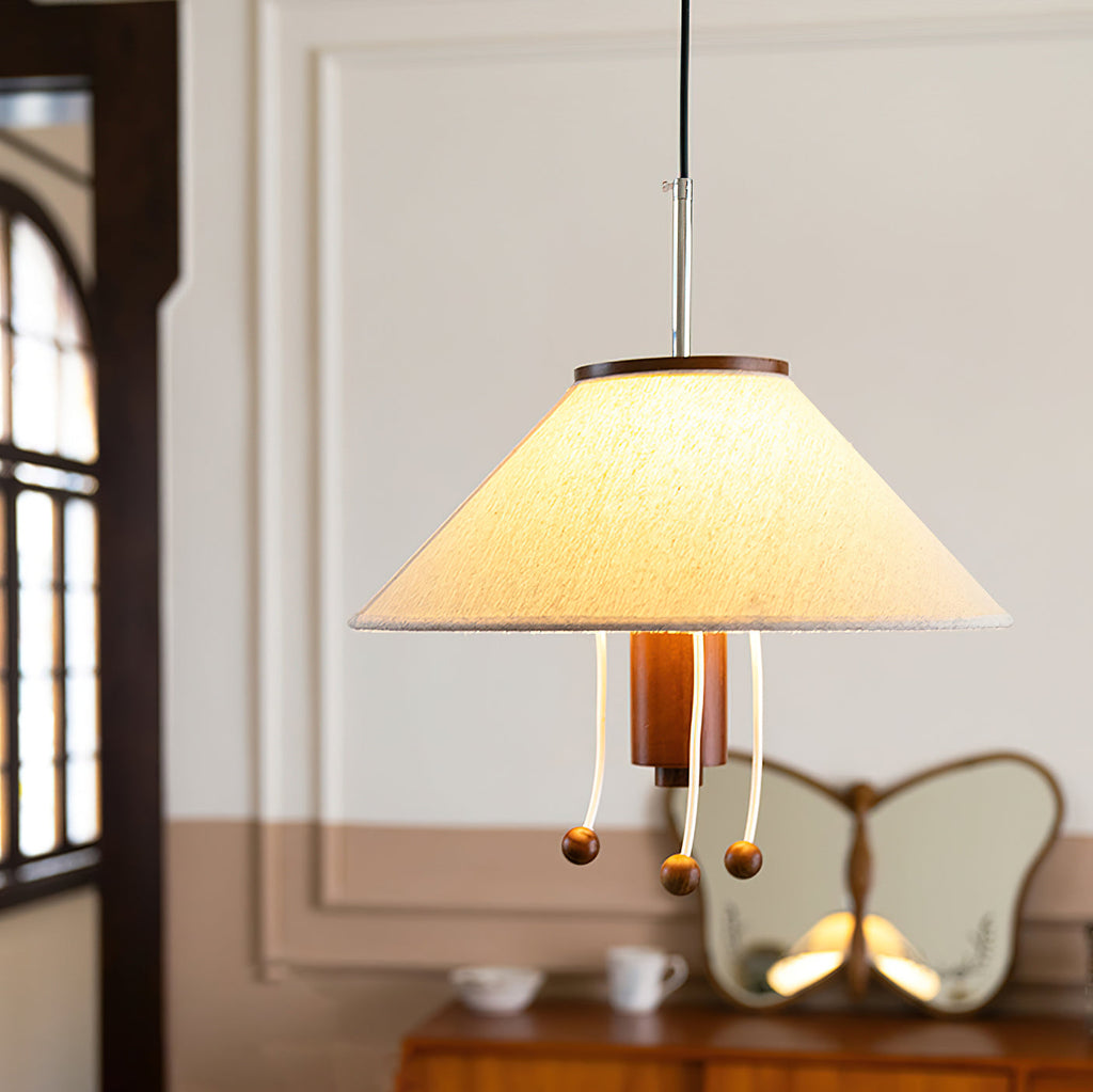 Marinus Octopus Pendant Light in Sculptural Metal and Wood