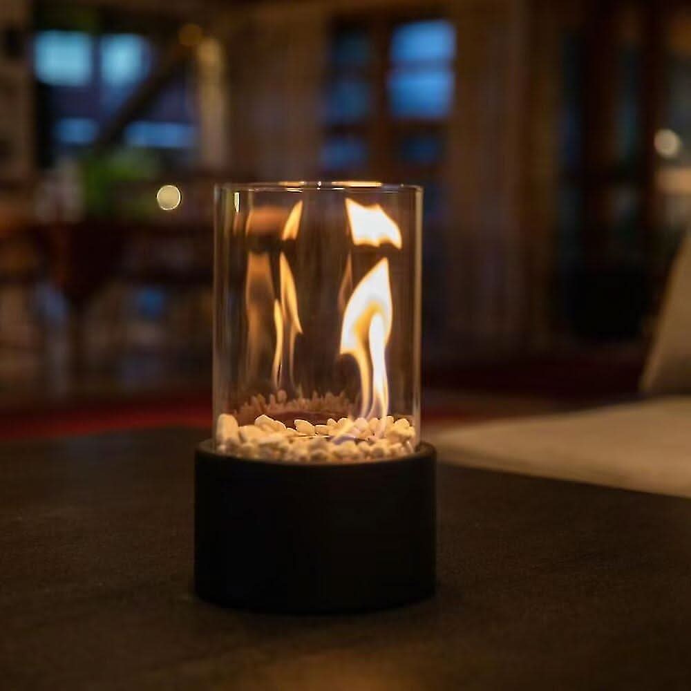 LumaFlair Refillable Glass Oil Lamp — Wire-Free Design, Standard Lamp Oil Tank