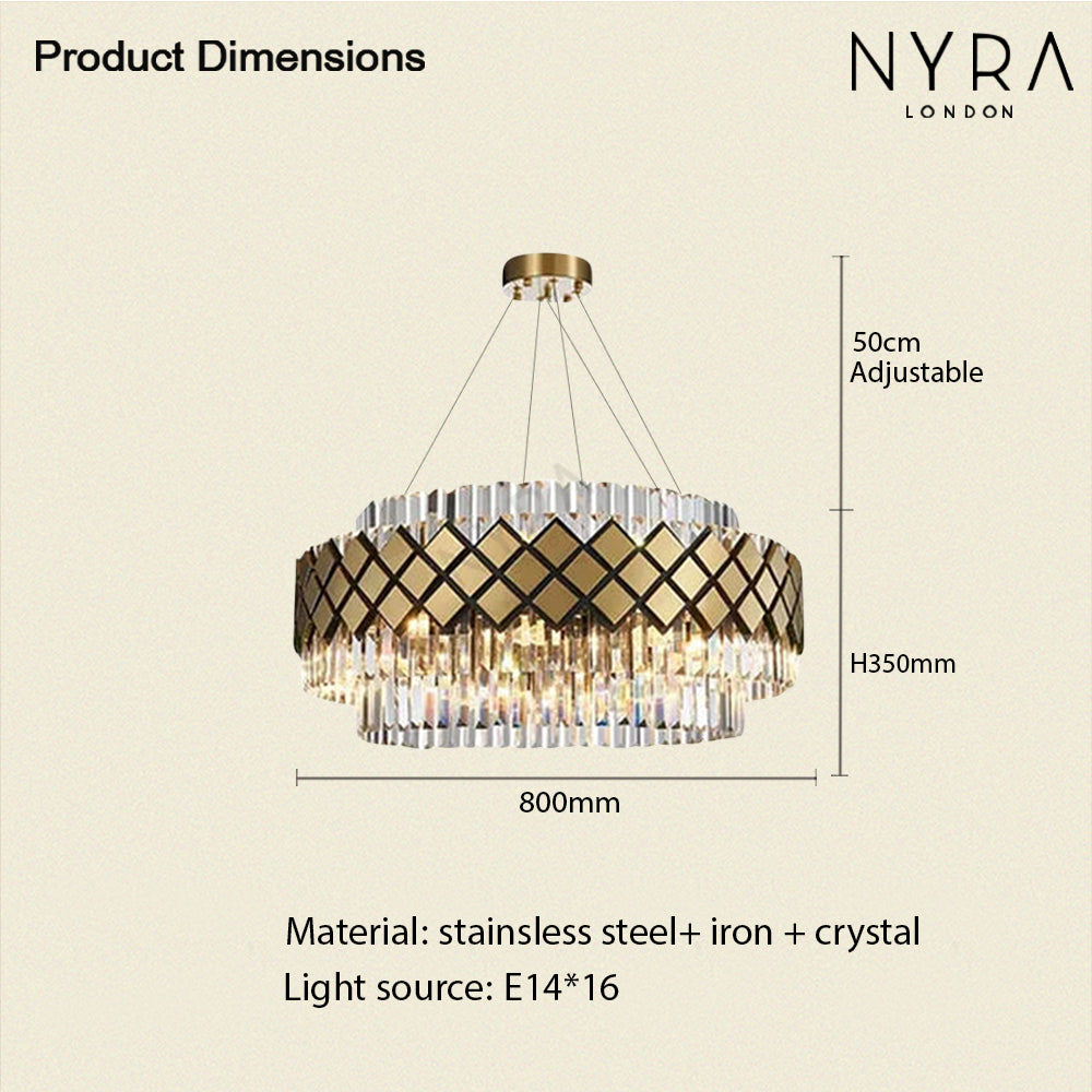 Aurelia Glass Pendant Light in Modern Luxury Glow Finish