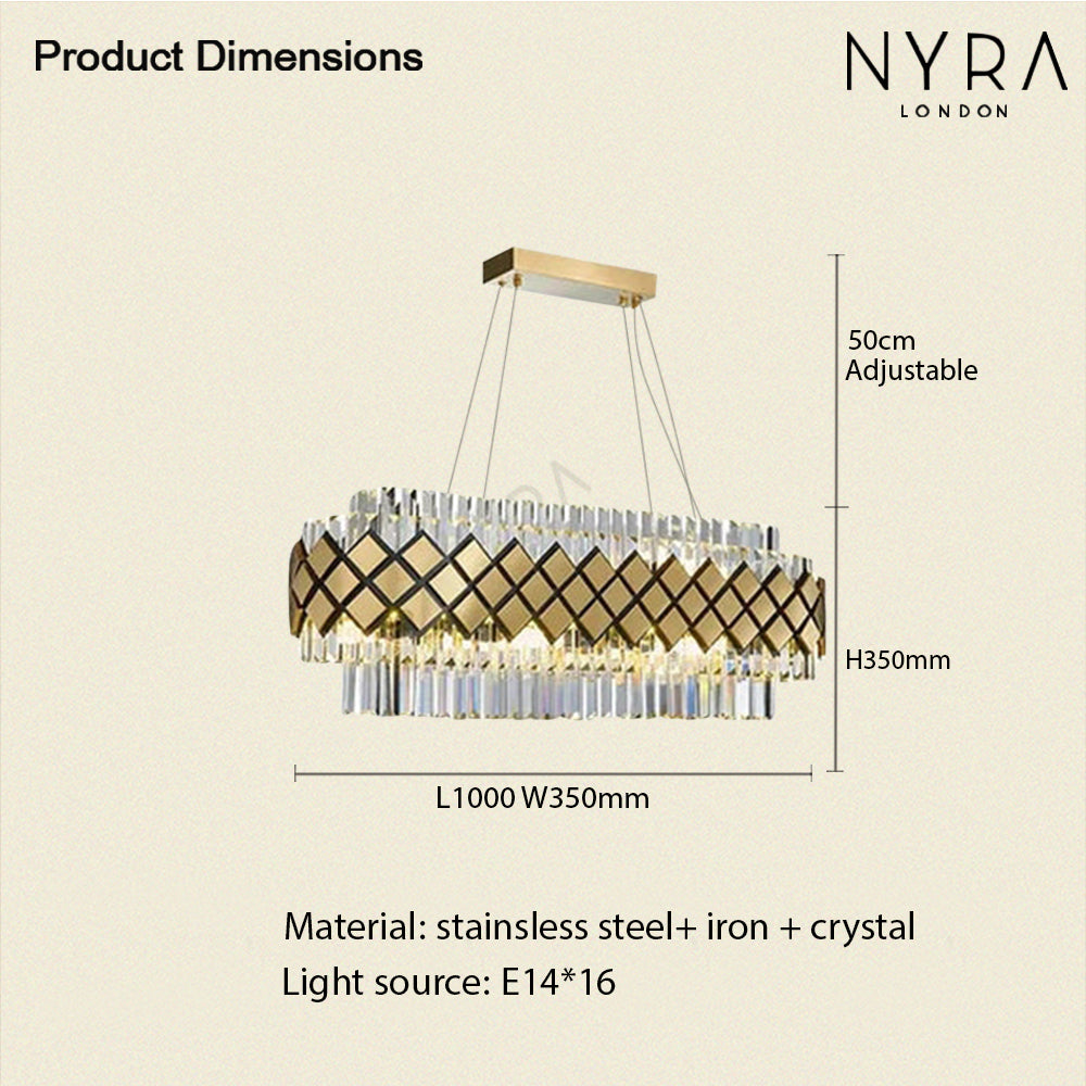 Aurelia Glass Pendant Light in Modern Luxury Glow Finish