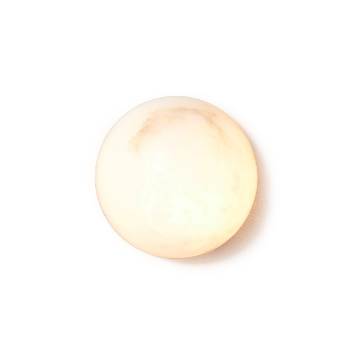 Grex Minimalist Round Alabaster Wall Lamp - Neutralighting