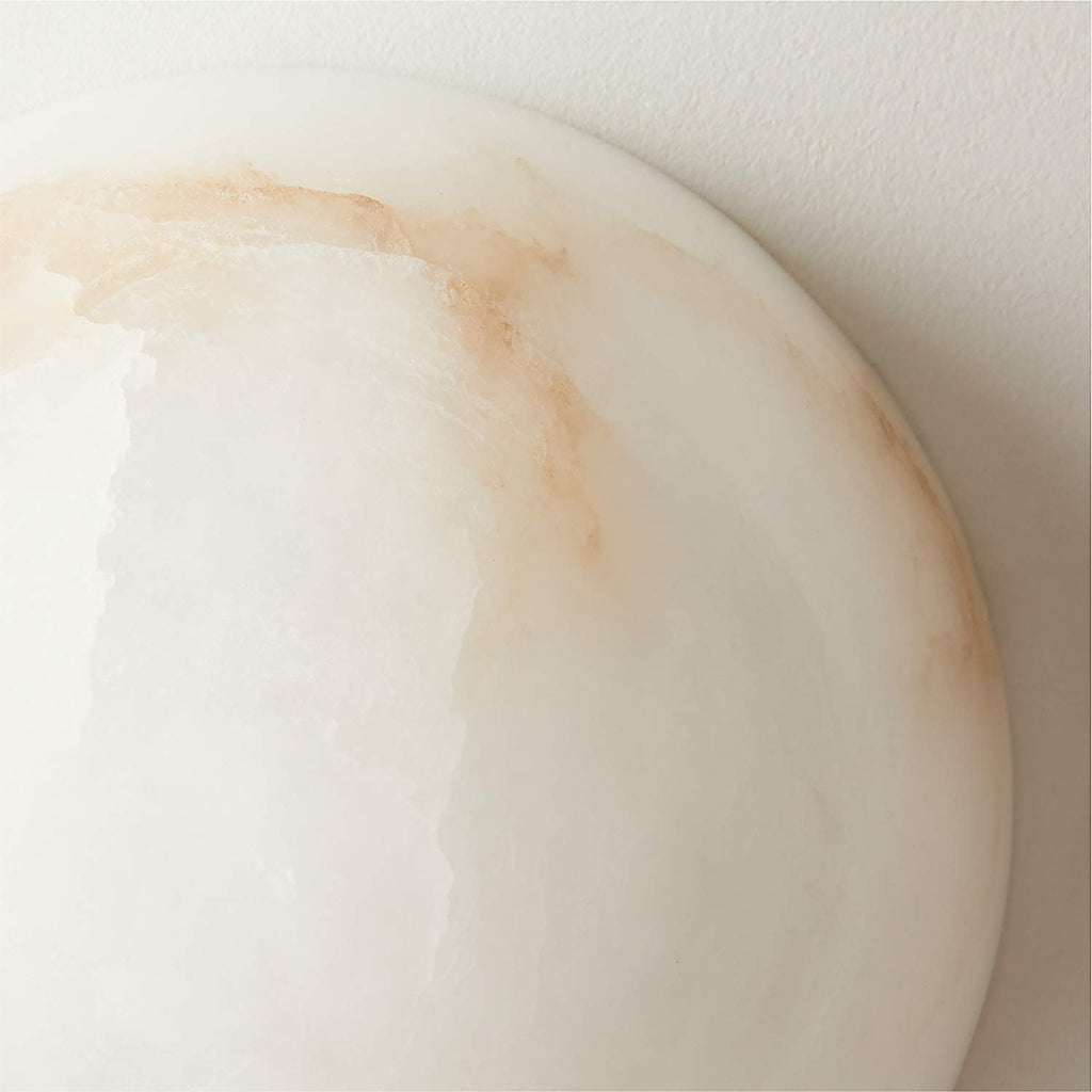 Grex Minimalist Round Alabaster Wall Lamp | ventumra