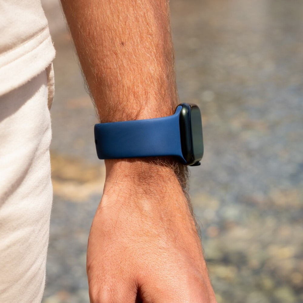 Apple Watchhoz való kék szilikoncserepánt mindennapi viselethez | Ventumra