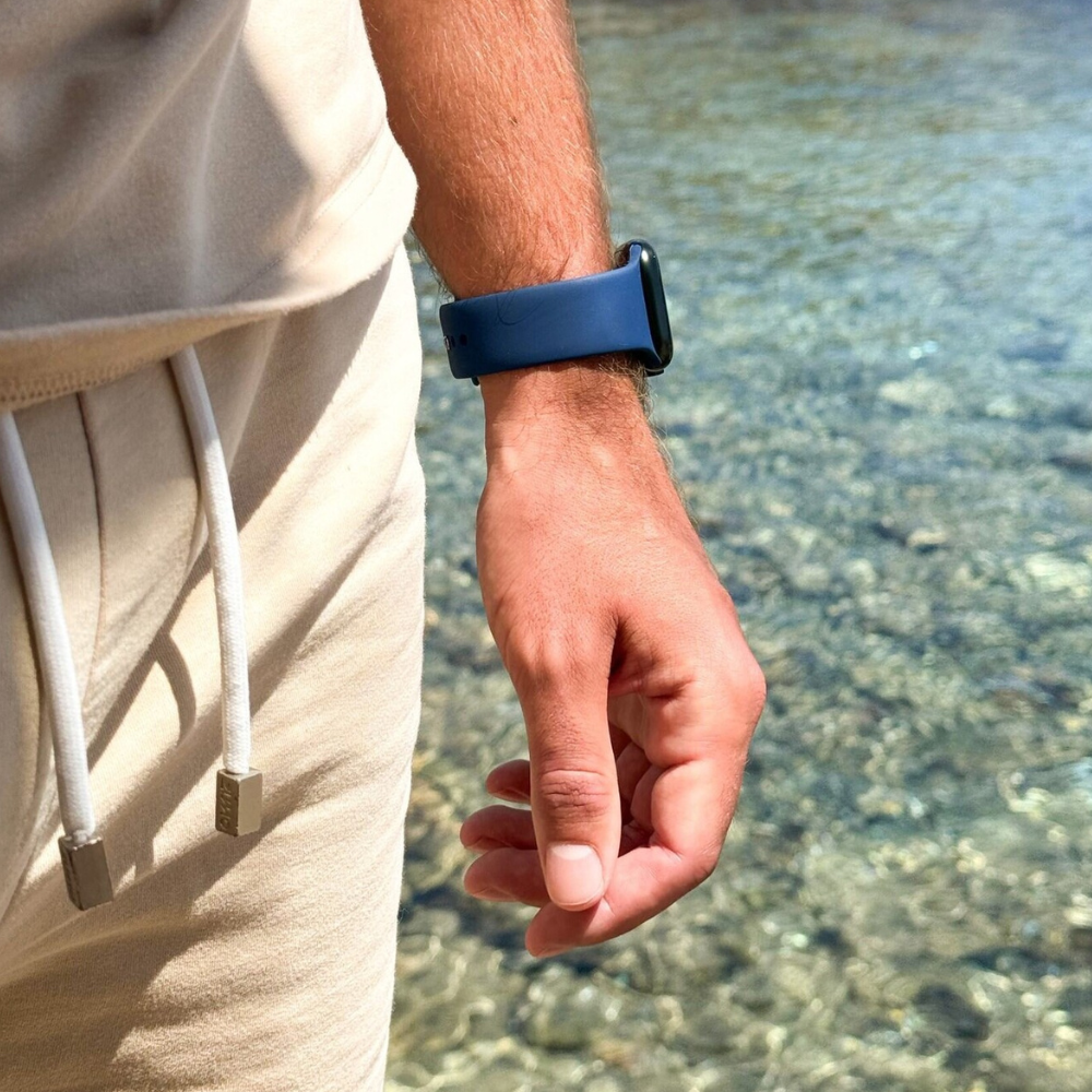 Apple Watchhoz való kék szilikoncserepánt mindennapi viselethez | Ventumra