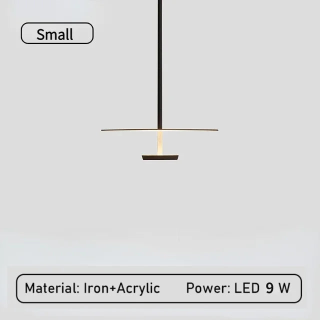AstraRing Minimalist Ring Pendant Light for Living Rooms